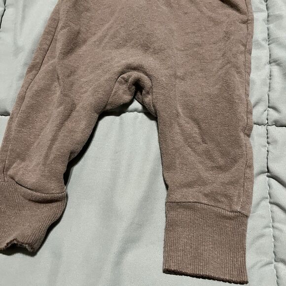 Vintage OshKosh B Gosh Brown Full Zip Hooded Romper One Piece Jumpsuit Size 12M - Picture 10 of 10